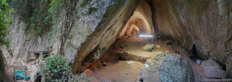 La grotta di Arma Veirana dove è avvenuto il ritrovamento - UniGe