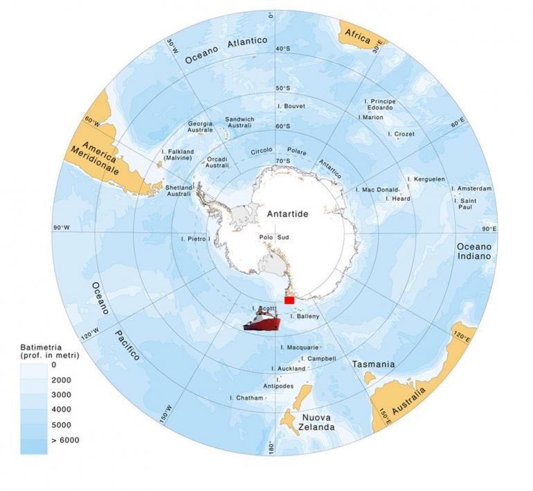 Scoperta vulcani sottomarini Antartide
