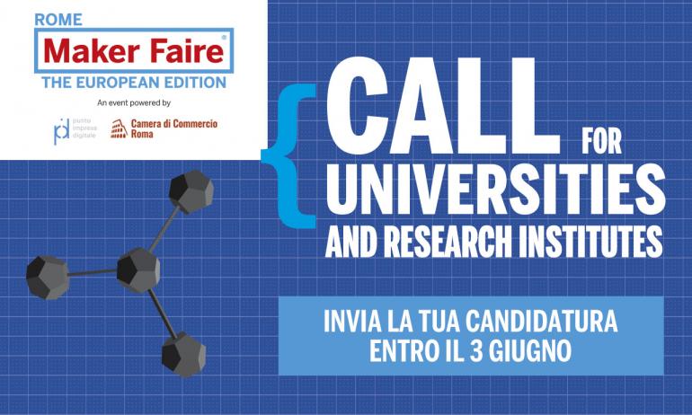 Maker Faire Rome 2024 Call for Universities and Research Institutes