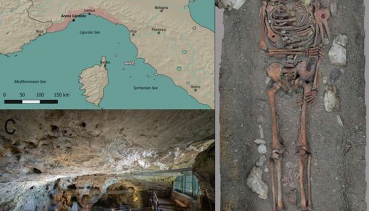 sepoltura arene candide il principe