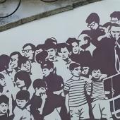Murales del libro "La politica cattolica tra riforma e tradizione"