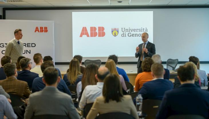 Cerimonia di firma accordo UniGe ABB 20 marzo 2026