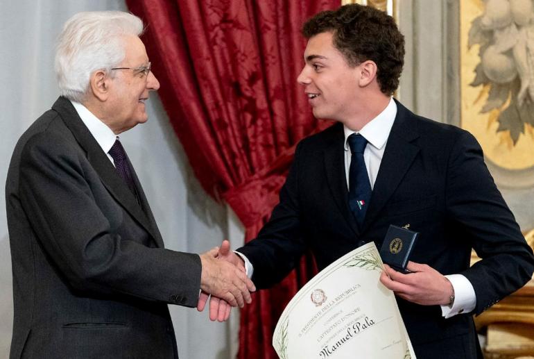 Premio “Alfiere della Repubblica” dal presidente Sergio Mattarella