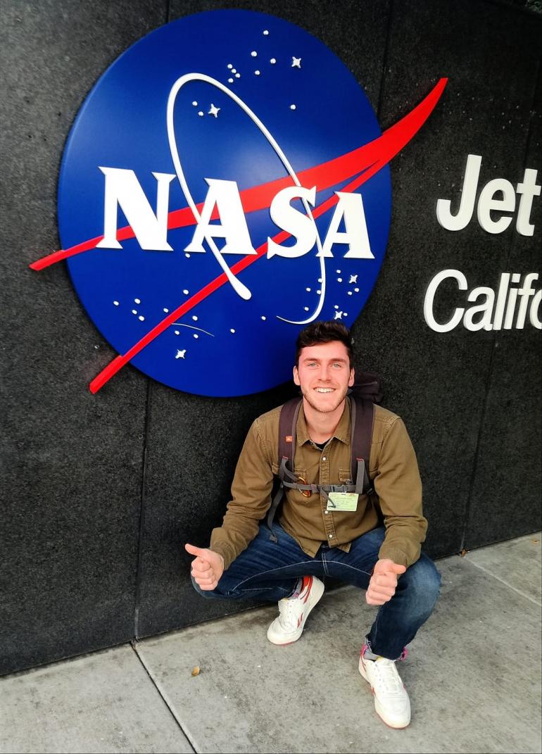 Nicola Dal Seno studente Scienze Biologiche UniGe alla NASA