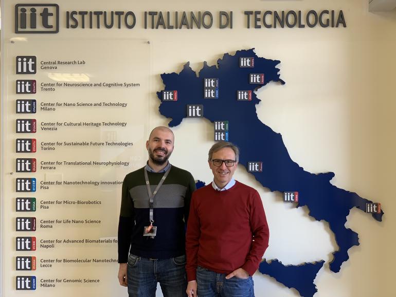 Vincenzo Mangini e Roberto Fiammengo - ricercatori IIT