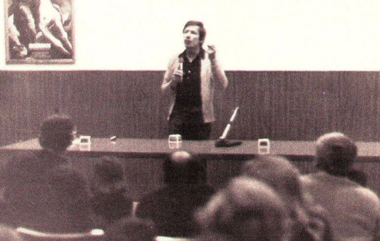 Ambrogio Fogar alla FIT nel 1977