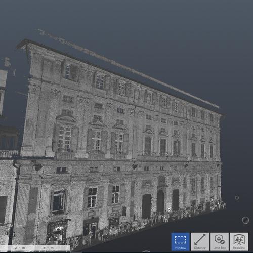 Palazzo Belimbau a Genova: rilevazione laser scanner dei fronti