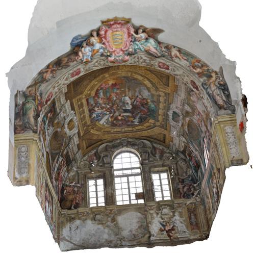Ex Chiesa dei Santi Gerolamo e Francesco Saverio: modellazione tridimensionale dell'abside