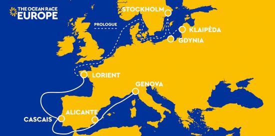 The Ocean Race Europe 2021 map