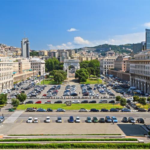 Piazza della Vittoria a Genova