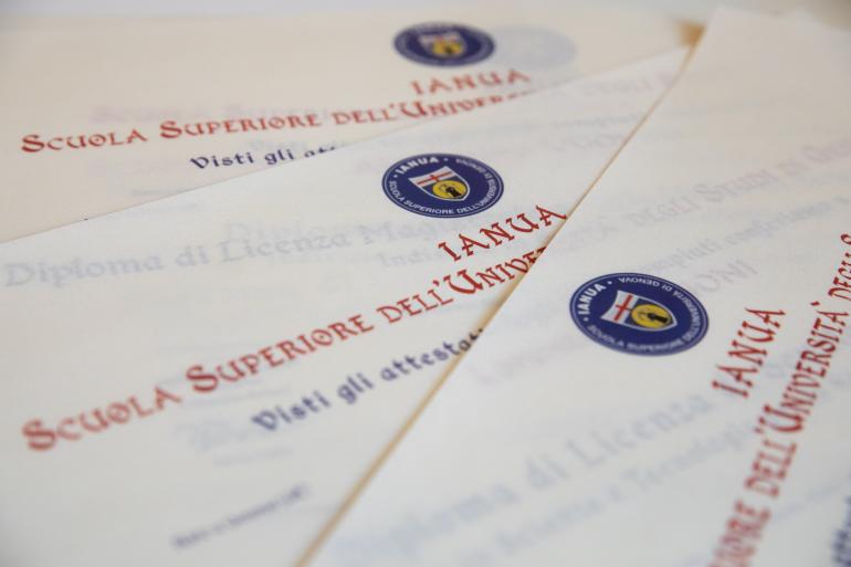 Diplomi IANUA scuola superiore dell'Università di Genova