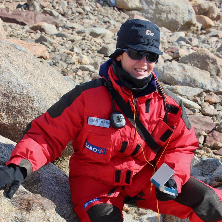 Paola Cianfarra in Antartide
