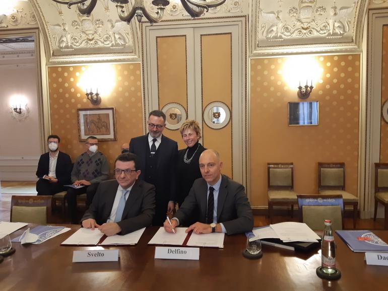 firma dell'accordo di collaborazione tra sistemi bibliotecari UniGe e UniPv