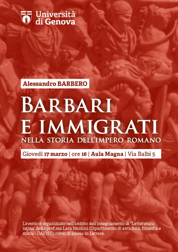 Alessandro Barbero – Barbari e immigrati nella storia dell'Impero romano