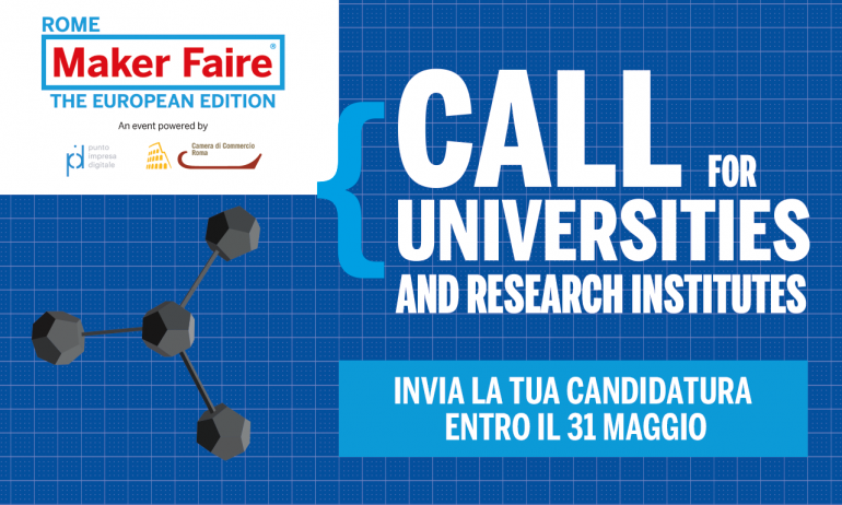 Maker Faire Rome 2023 call for universities