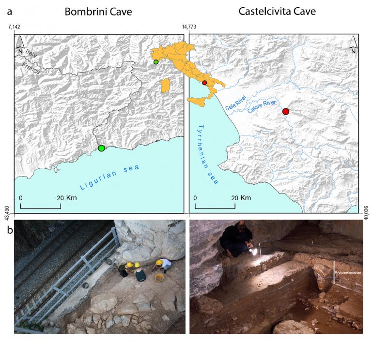 Localizzazione dei siti archeologici