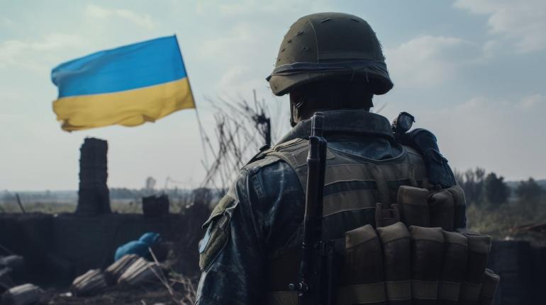 Soldato ucraino - guerra Russia Ucraina e disarmo mondiale