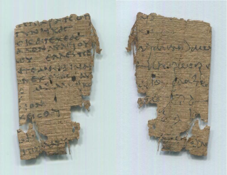 Papiro donazione Montanari