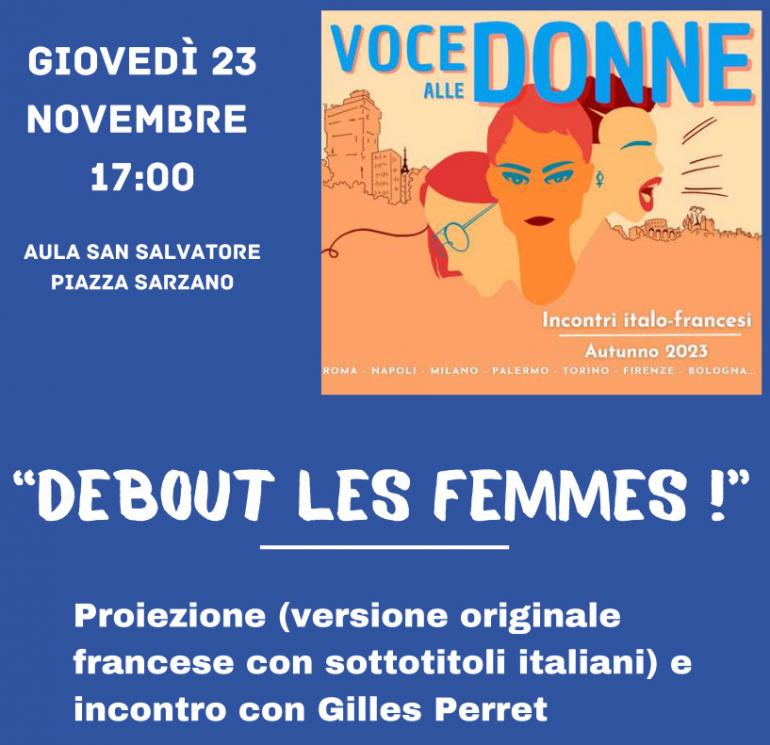 "Debout les femmes!" - Proiezione (versione originale francese con sottotitoli italiani) e incontro con Gilles Perret - UniGe