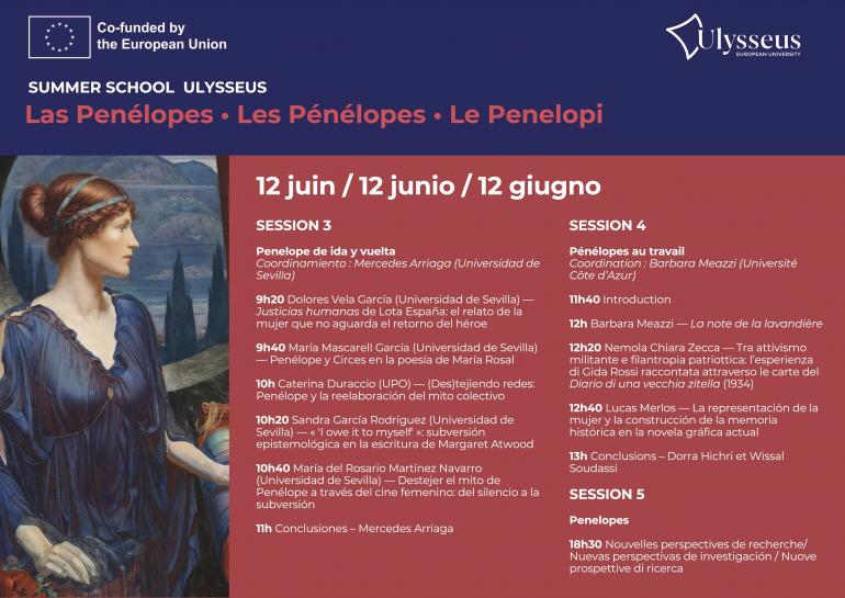 programma del workshop Ulysseus - Les Penelopes 20240612