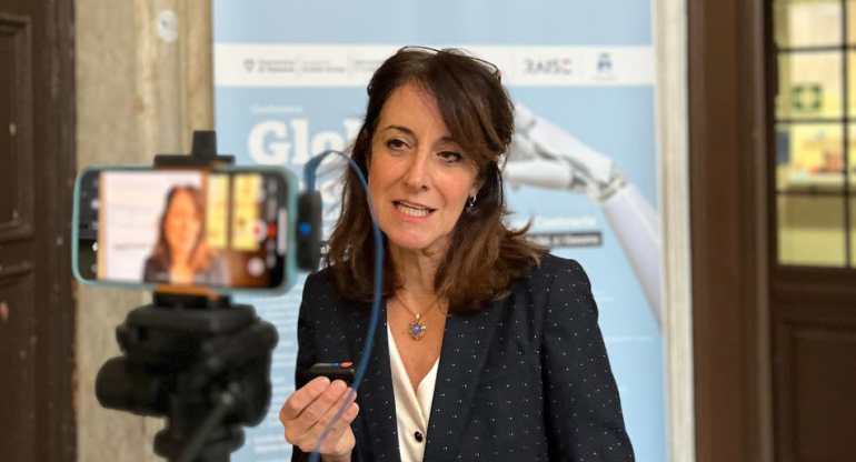 Valentina Di Gregorio al convegno Global AI innovation in UniGe