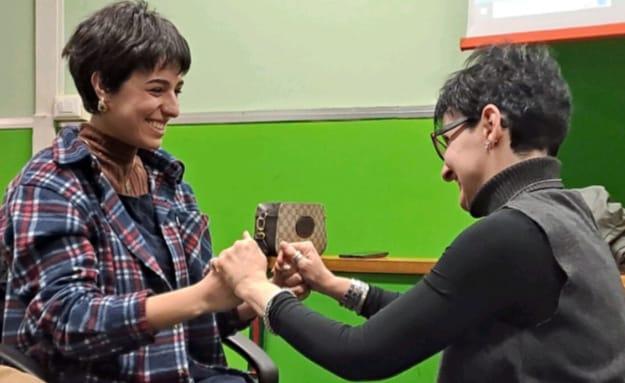Giulia (studentessa UniGe) e Graziella Andrei