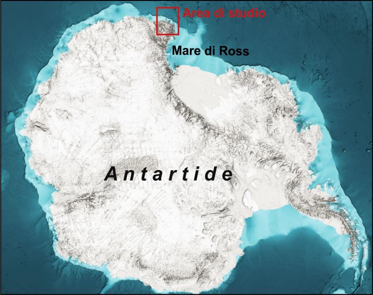 mappa antartide