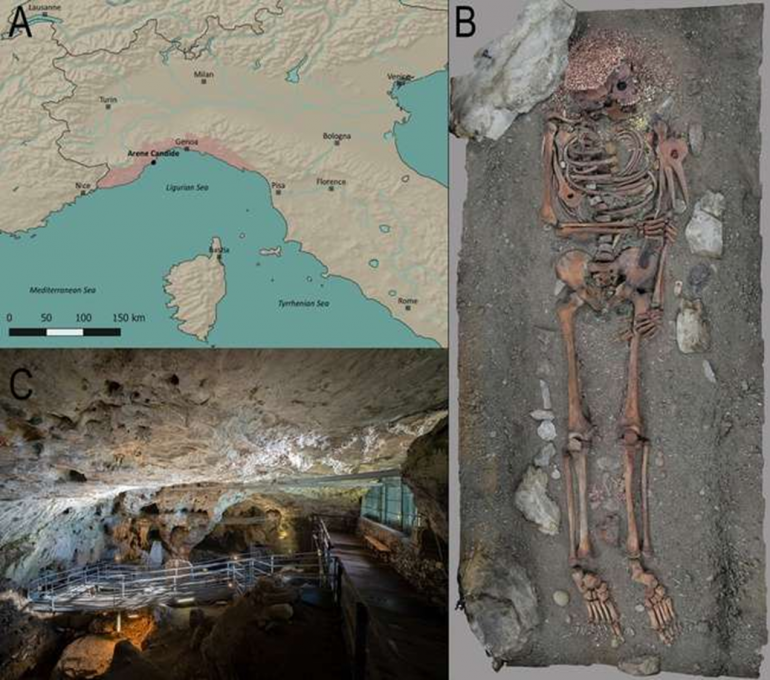 sepoltura arene candide il principe