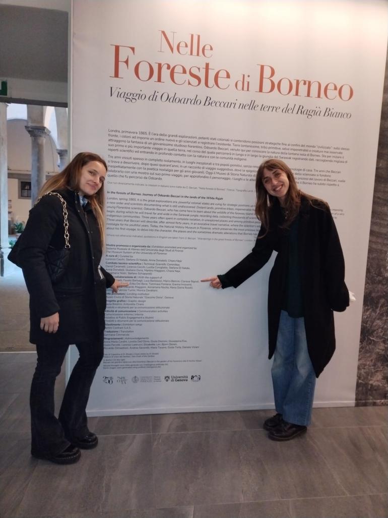 Il team UniGe per la mostra "Nelle foreste di Borneo"