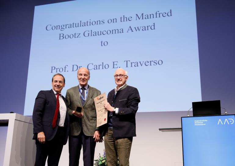 Carlo Traverso riceve il Premio Manfred Bootz 2026
