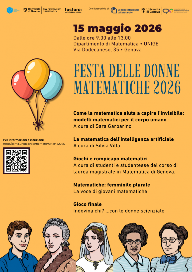 festa delle donne matematiche 2026 15 maggio