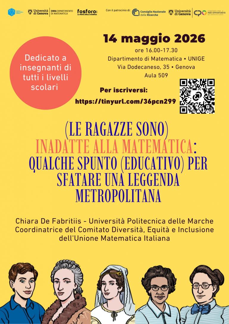 ragazze e matematica evento 14 maggio