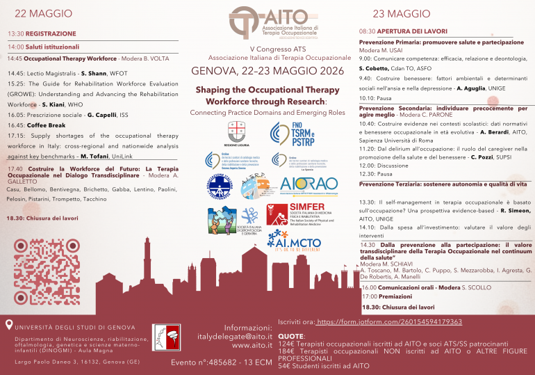 v congresso aito terapia occupazionale