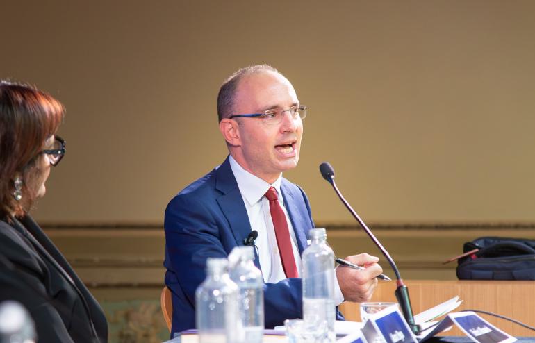 Enrico Albanesi all'evento UniGe del 16 ottobre 2026