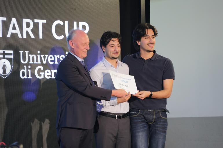 Premiazione NeuroMAP, terzo classificato Smart Cup UniGe