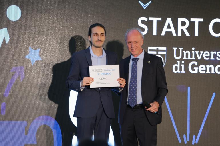 Premiazione Varco, secondo classificato Smart Cup UniGe