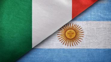 bandiere Argentina Italia