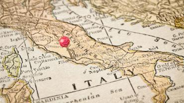 mappa antica della penisola italica