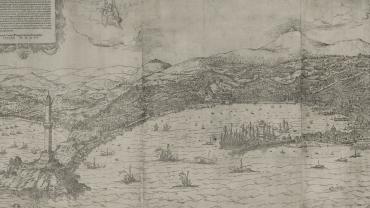 veduta di Genova - 1553