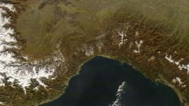 Liguria dal satellite