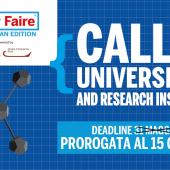 Maker Faire Rome 2023 Call for Universities and Research Institutes