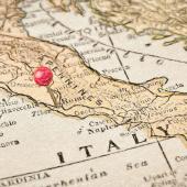 mappa antica della penisola italica