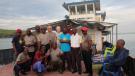 Il team di lavoro sul lago Tanganica