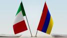 bandiera italiana e bandiera armena